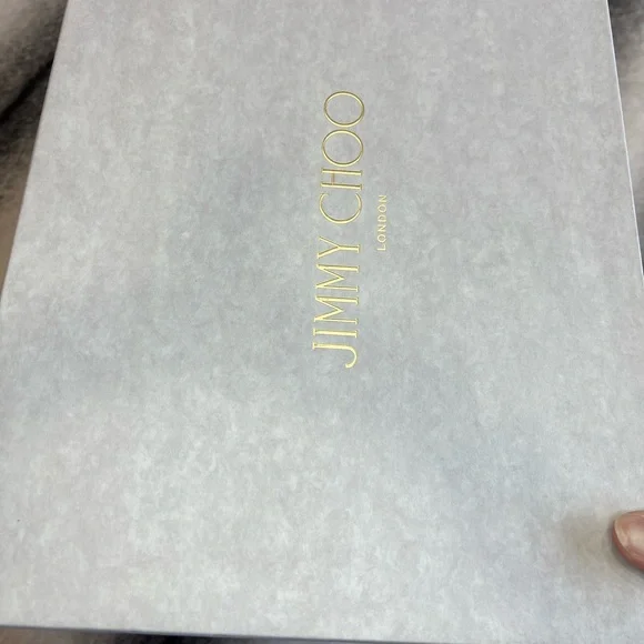 Jimmy Choo Saphie 120 mm Crystal Charm Black Suede Platform Heels - Picture 10 of 10